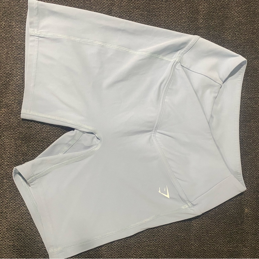 Baby blue Gym Shark Athletic Shorts
